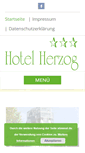 Mobile Screenshot of hotelherzog.de
